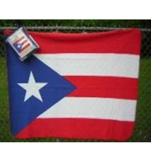 Puerto Rico flag polar fleece blanket is 50x60-inches 600030