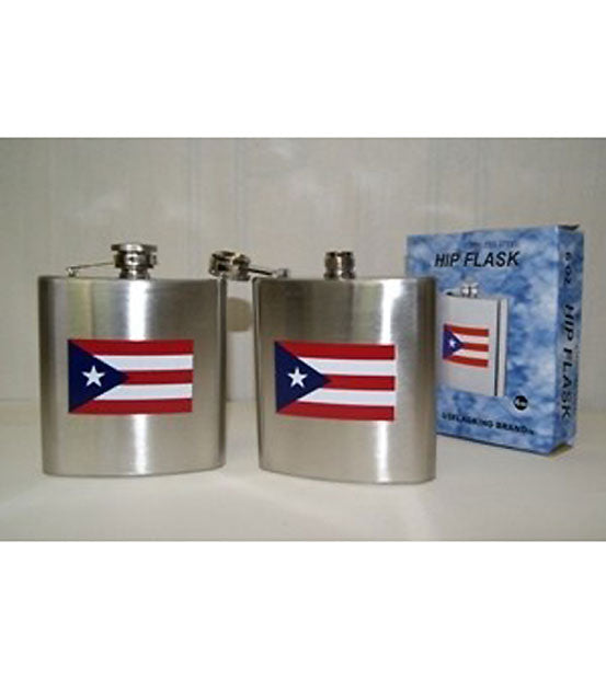 Puerto Rico Flag 6-oz Flask