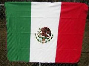 Mexico flag polar fleece blanket 81566