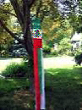 60-inch Mexican Flag windsock 833388 in no wind