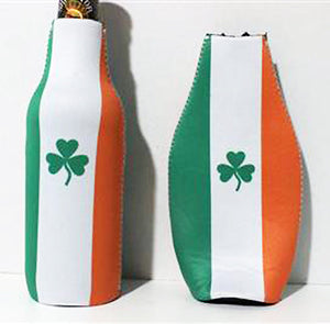 with bottle and empty Flag of Ireland insulated bottle jacket 882690