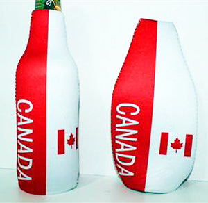 Canadian flag insulated bottle holder koozie 882713