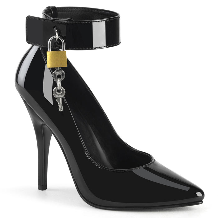 Amazon.com | Vujkliy Women's Sequin Design Pumps, Sexy Pointed Toe 5 Inch  Heels, Office Lady Wedding Party Elegant Dress Heeded Shoes,Black,4 | Pumps