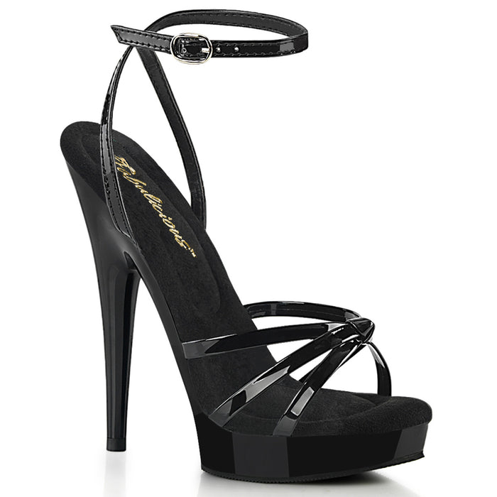 Womens Black schuh Sloane Strappy Platform High Heels | schuh