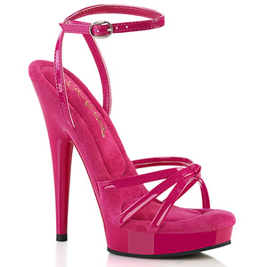 hot pink strappy platform sandal 6-Inch high heel shoe  Sultry-638