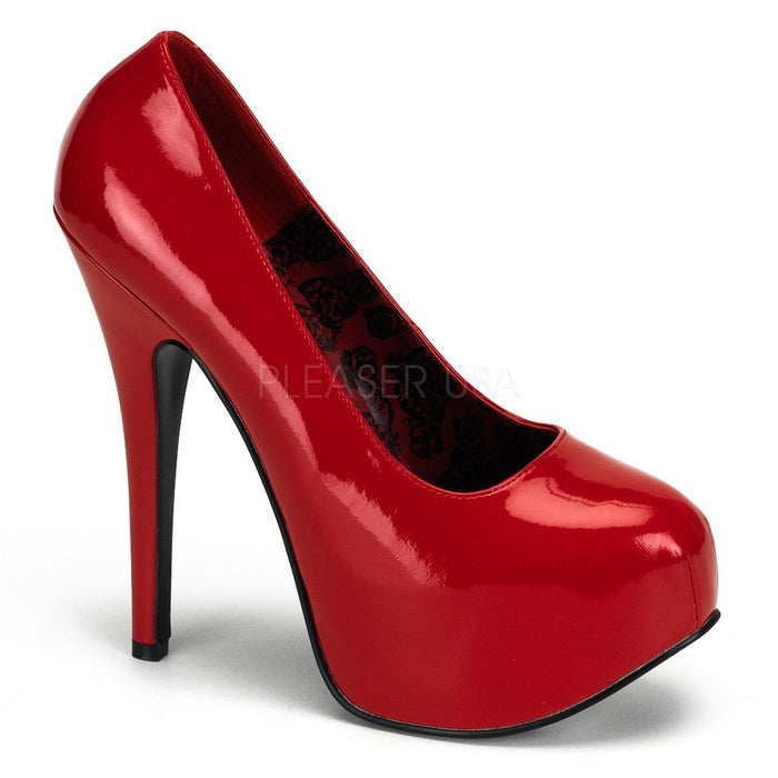 Hidden Platform Wide Width Pump shoes with 5-inch Heel 5-colors TEEZE-06W